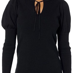 Rebecca Taylor - Slit Neck Po With Tie Black